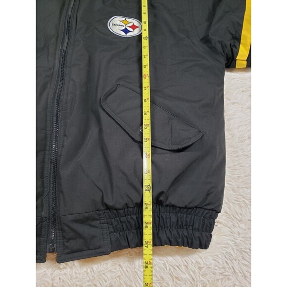 Vintage 90s Pittsburgh Steelers Size Large Triple Fat Goose Mens NFL Puff Jacket - Picture 8 of 9
